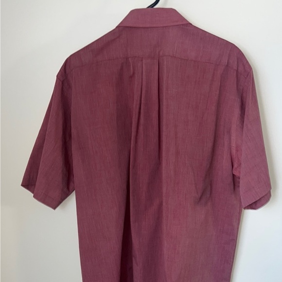 STAFFORD Men's Wrinkle Free Short Sleeve Button Up Shirt (Size: 17.5) EUC - Picture 13 of 14